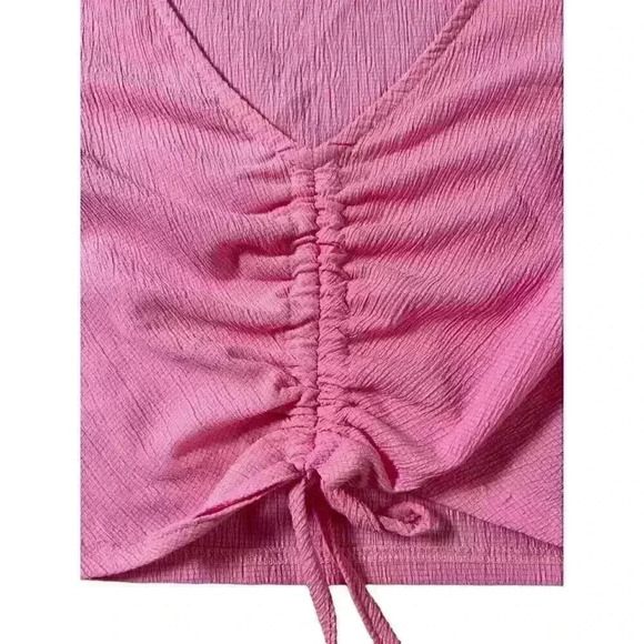 Hello Molly Cheers To The Weekend Women's Pink Cropped Top Size-MEDIUM - Picture 4 of 8